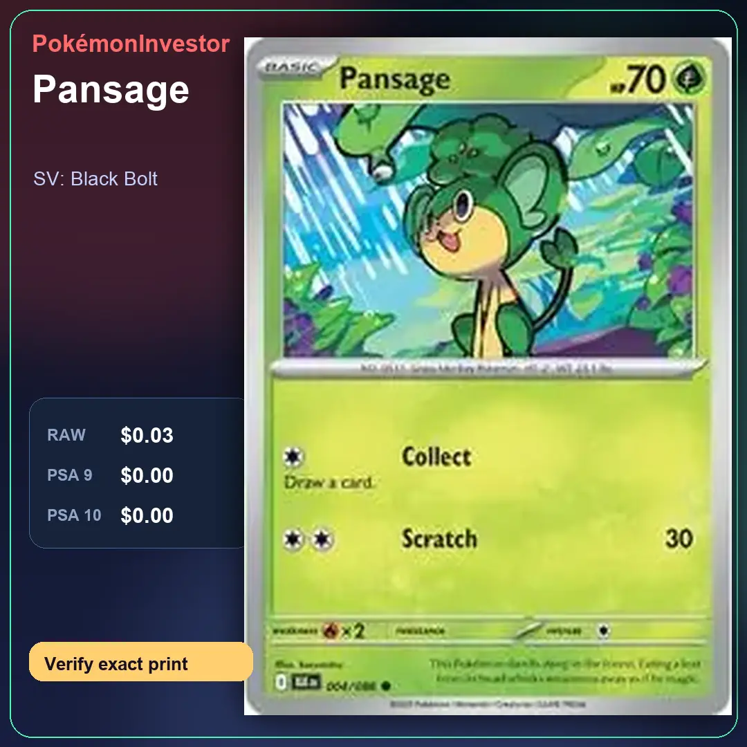 Card research image for Pansage