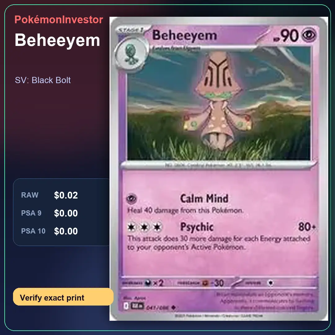 Card research image for Beheeyem