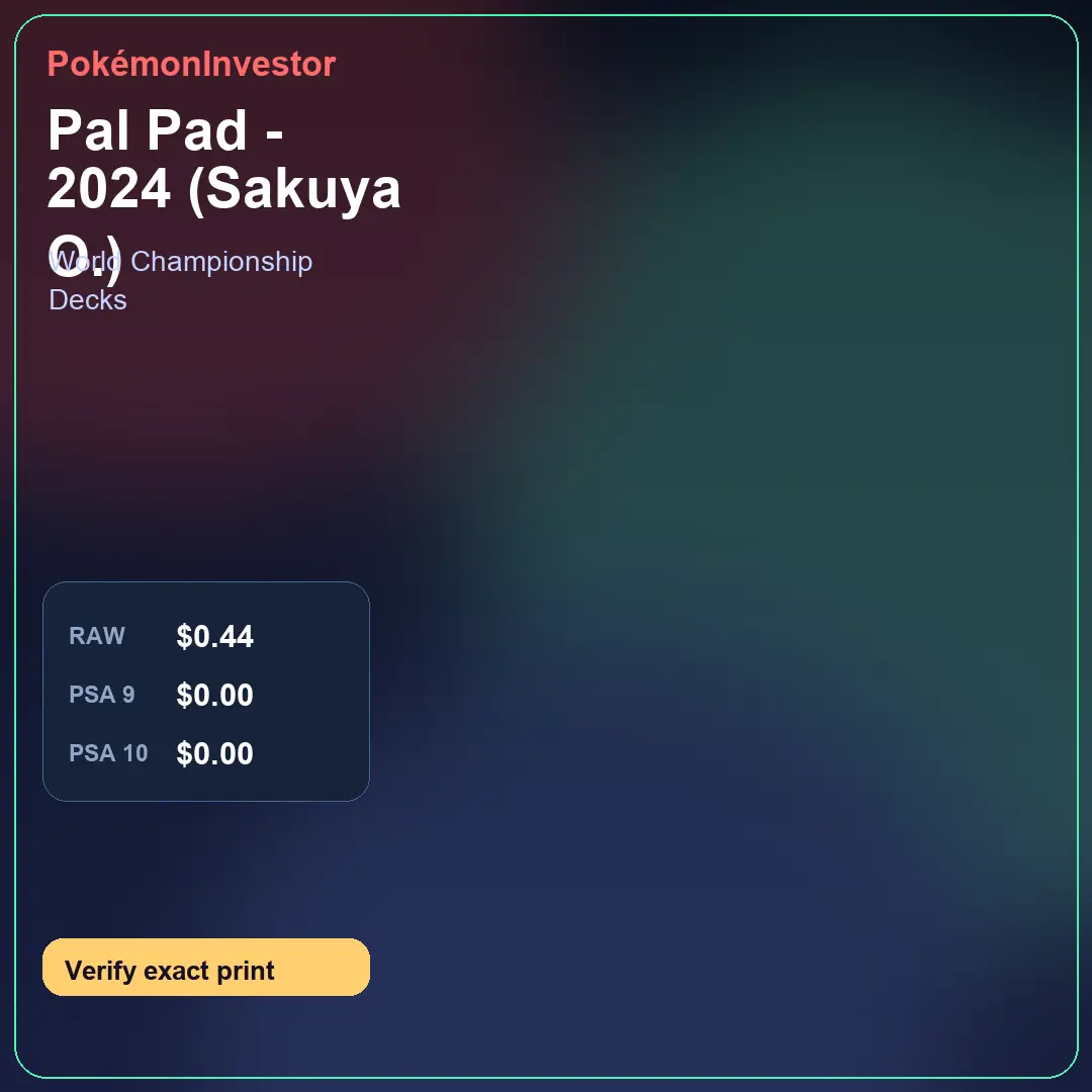 Card research image for Pal Pad - 2024 (Sakuya O.)