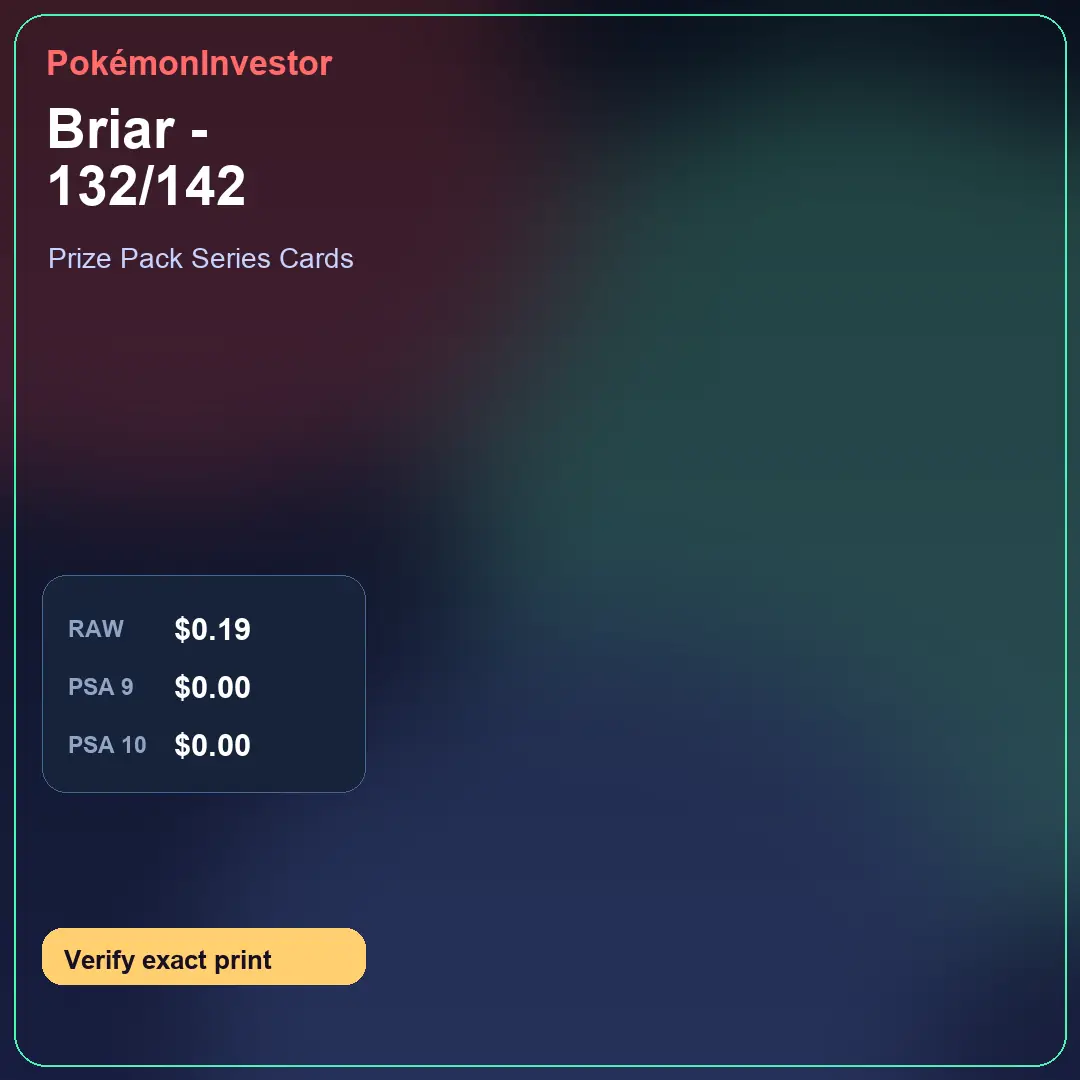 Card research image for Briar - 132/142