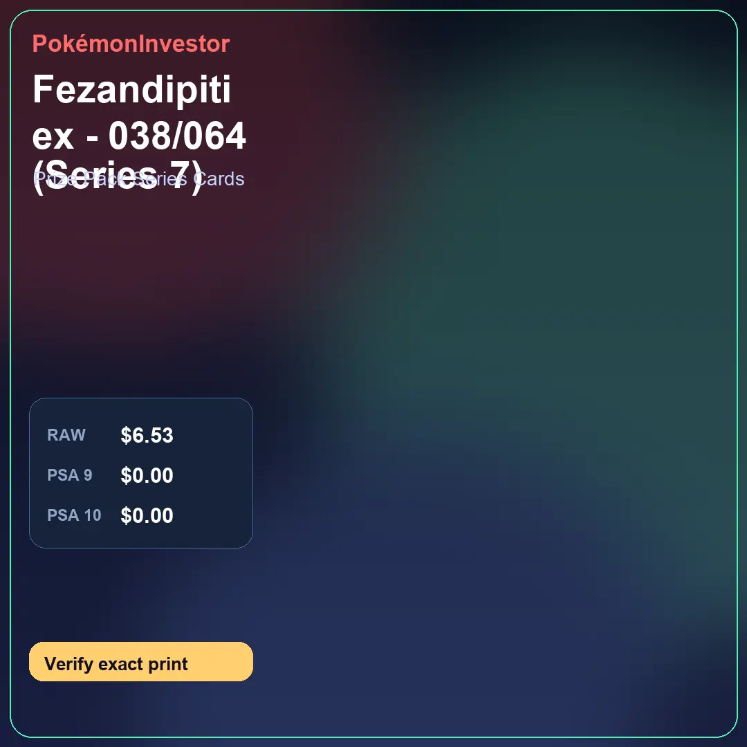 Card research image for Fezandipiti ex - 038/064 (Series 7)
