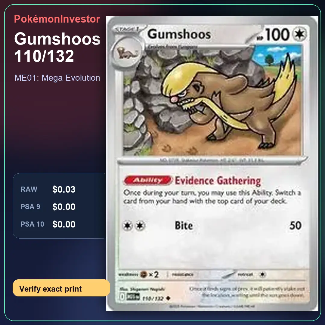 Card research image for Gumshoos - 110/132