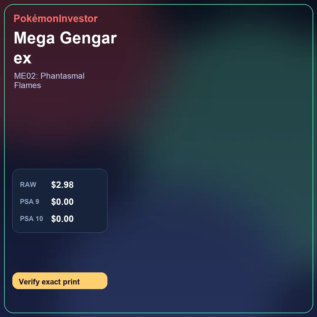 Card research image for Mega Gengar ex