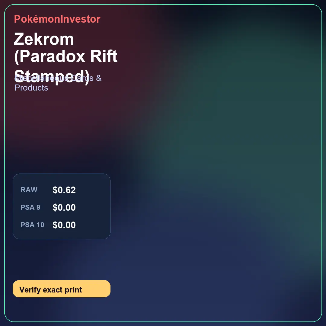 Card research image for Zekrom (Paradox Rift Stamped)
