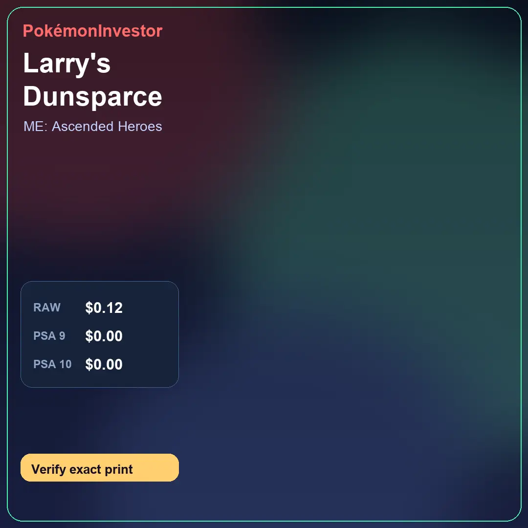 Card research image for Larry's Dunsparce