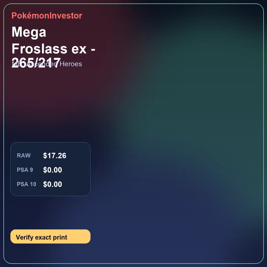 Card research image for Mega Froslass ex - 265/217