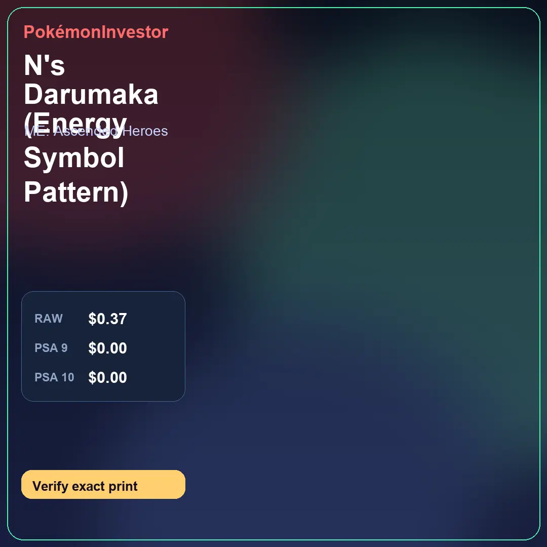 Card research image for N's Darumaka (Energy Symbol Pattern)