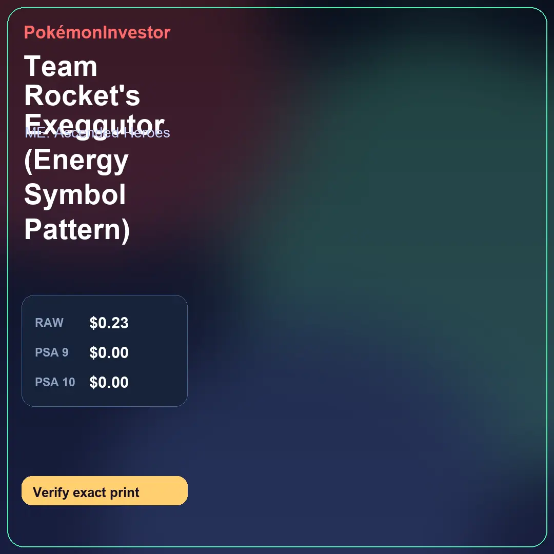 Card research image for Team Rocket's Exeggutor (Energy Symbol Pattern)