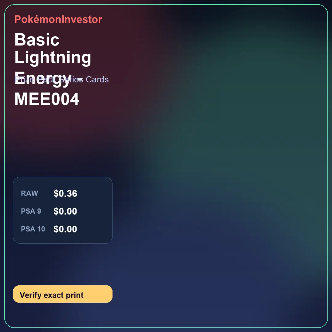 Card research image for Basic Lightning Energy - MEE004