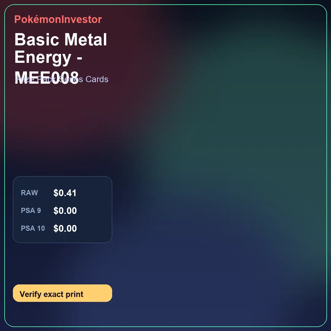 Card research image for Basic Metal Energy - MEE008