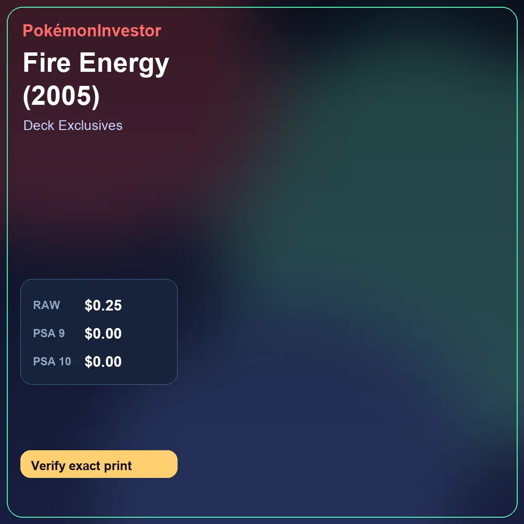 Card research image for Fire Energy (2005)