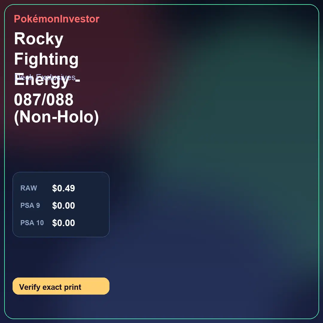 Card research image for Rocky Fighting Energy - 087/088 (Non-Holo)