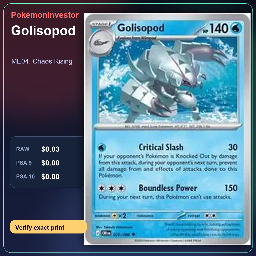 Card research image for Golisopod