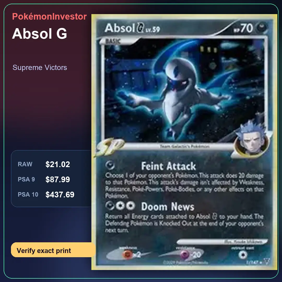 Card research image for Absol G