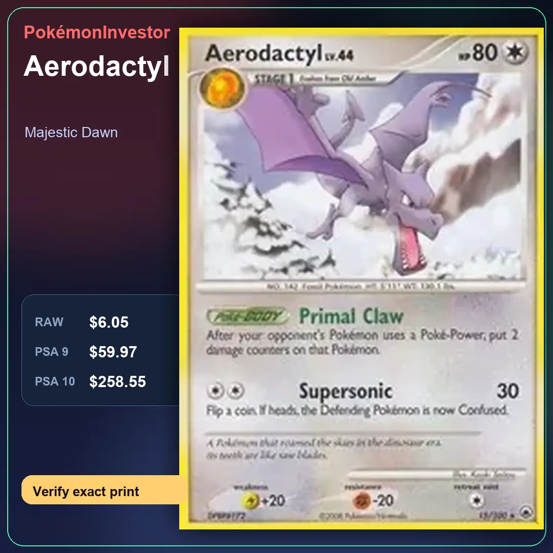 Card research image for Aerodactyl