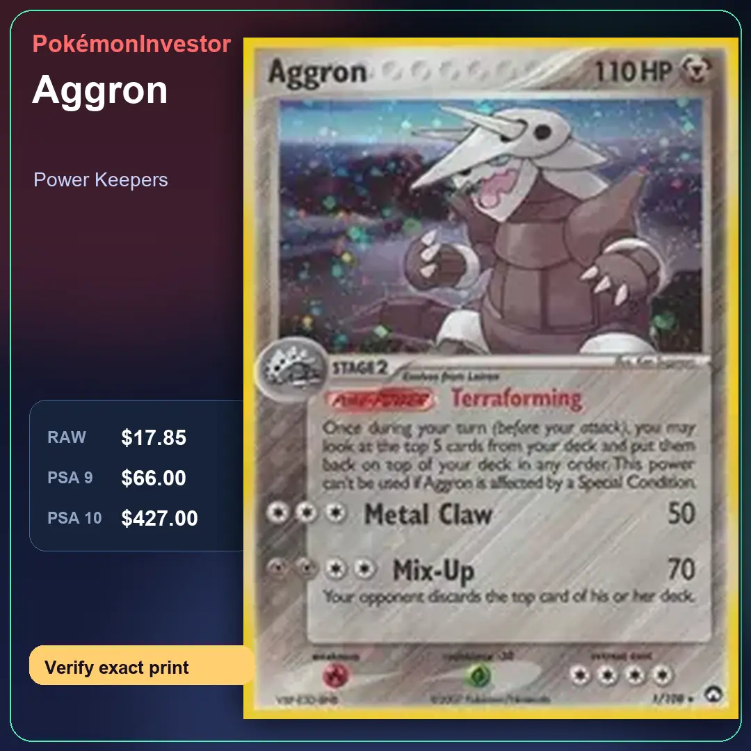 Card research image for Aggron