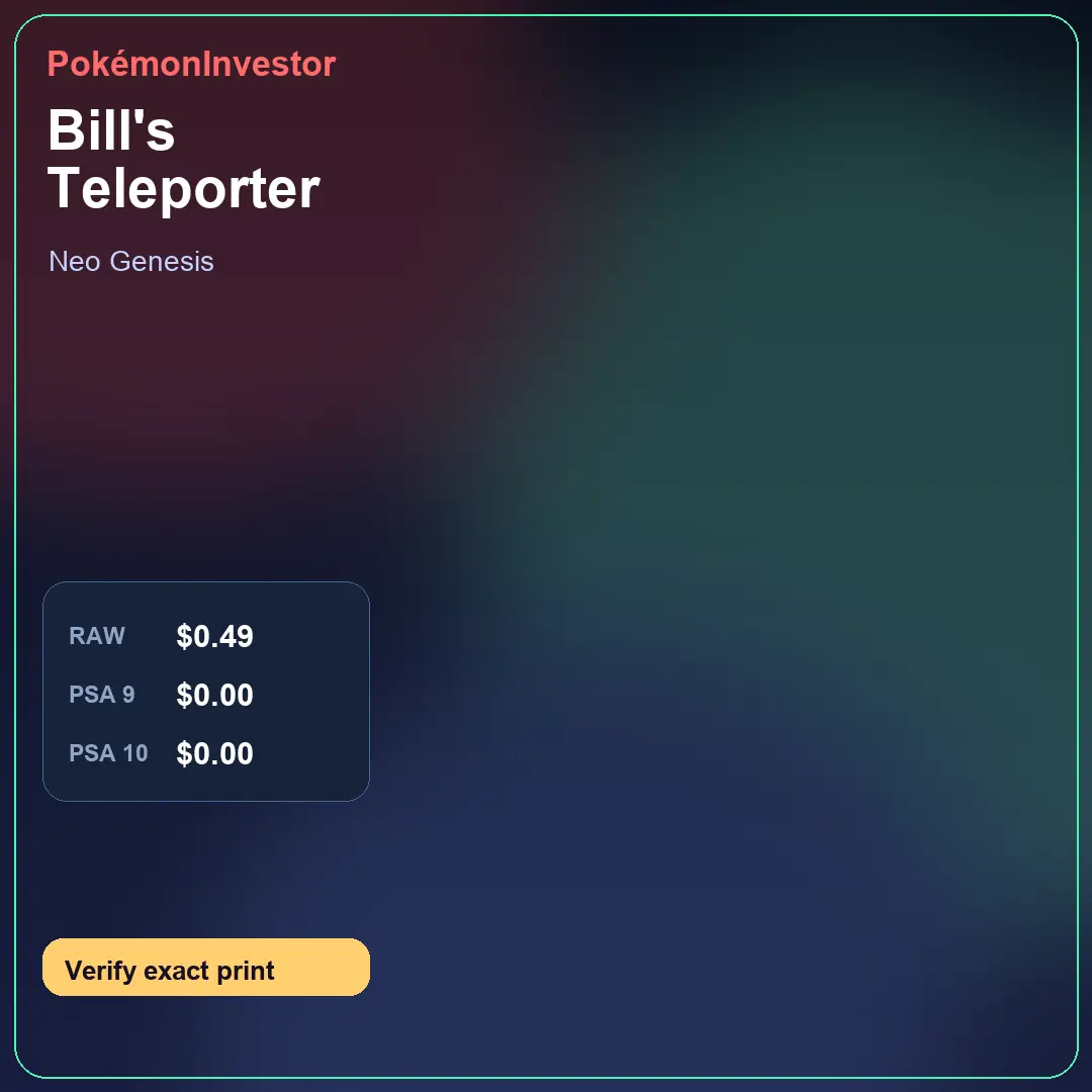 Card research image for Bill's Teleporter