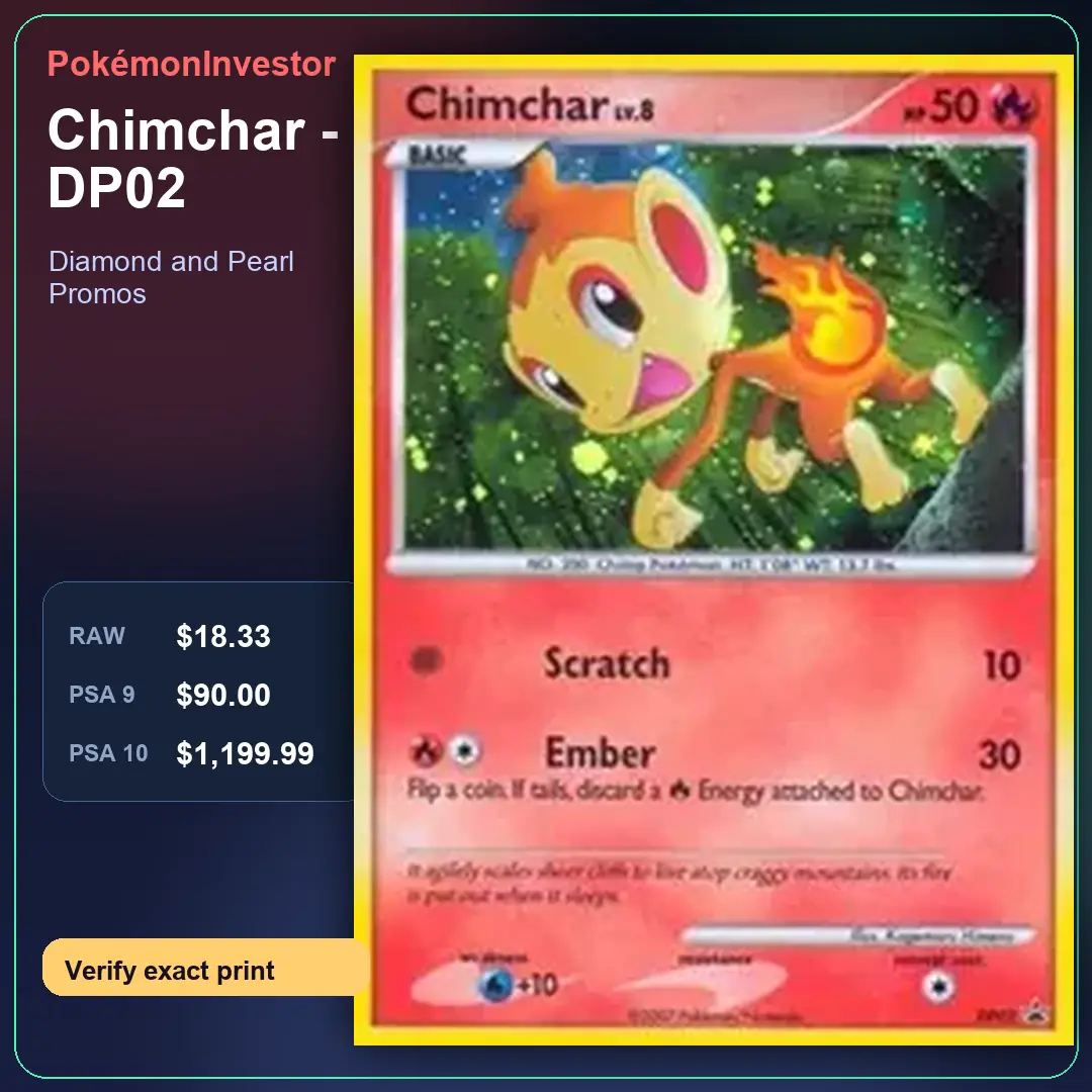 Card research image for Chimchar - DP02
