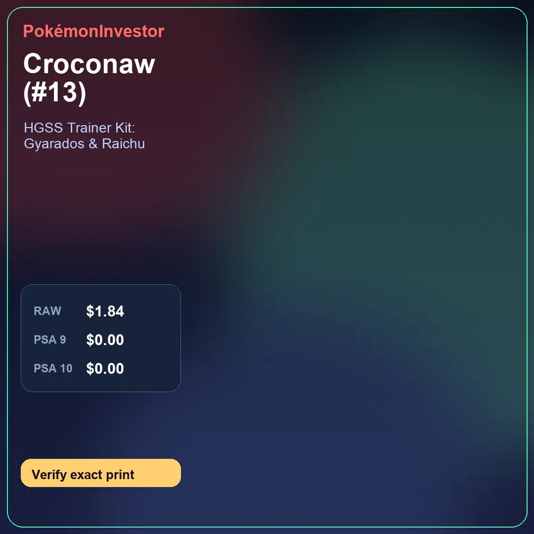 Card research image for Croconaw (#13)
