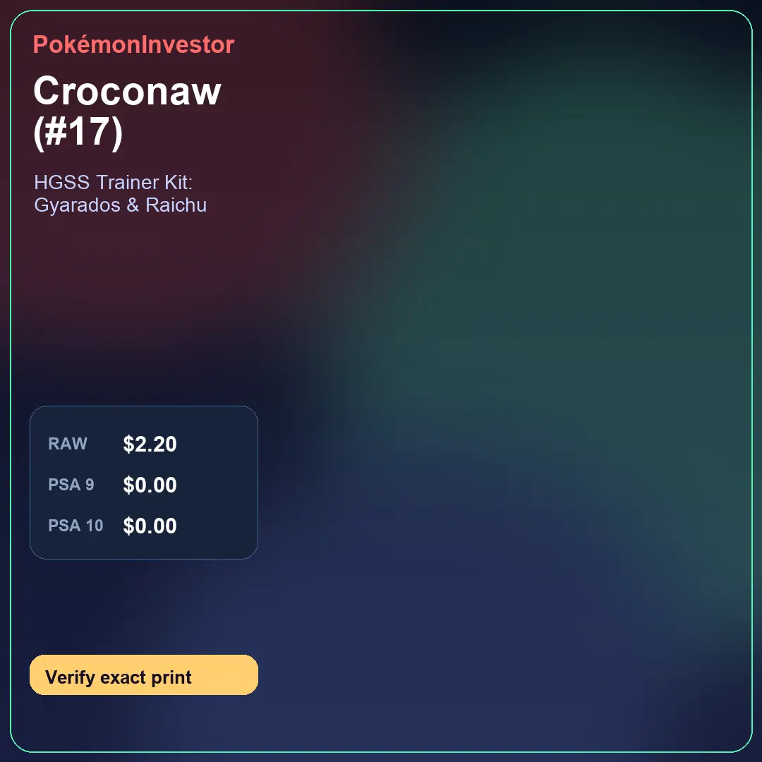 Card research image for Croconaw (#17)