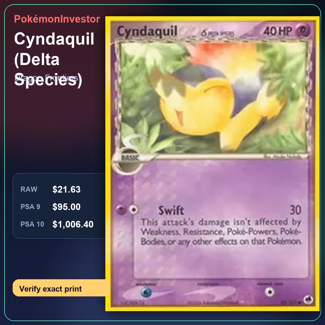 Card research image for Cyndaquil (Delta Species)