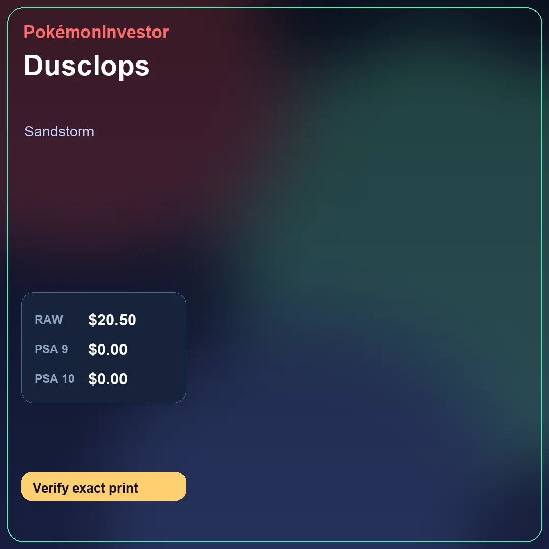 Card research image for Dusclops