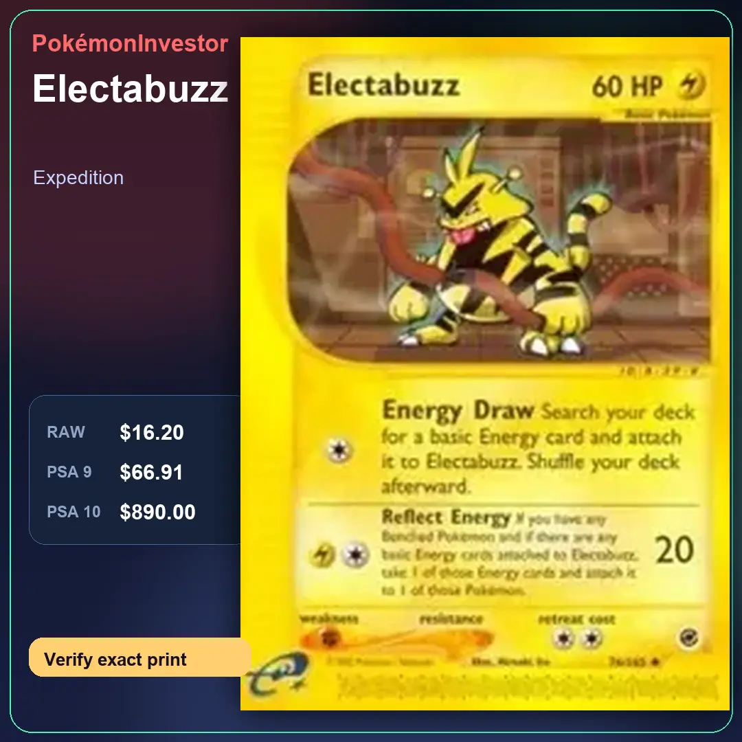 Card research image for Electabuzz