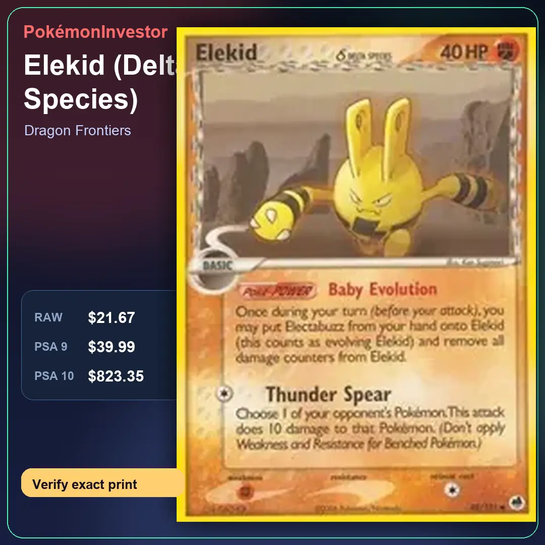 Card research image for Elekid (Delta Species)