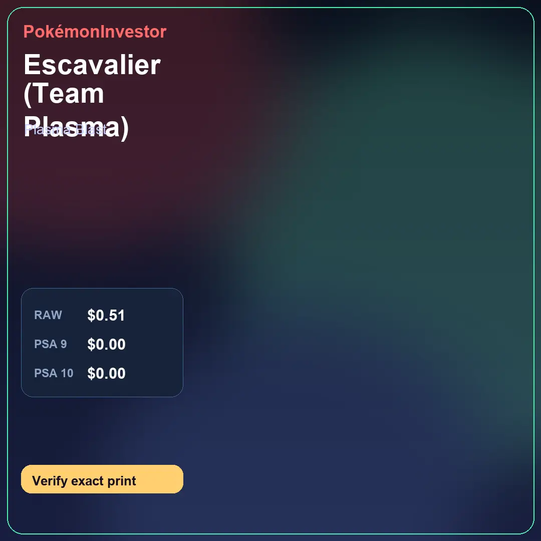 Card research image for Escavalier (Team Plasma)