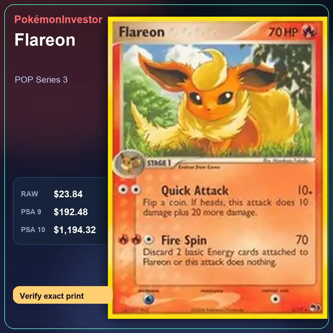 Card research image for Flareon