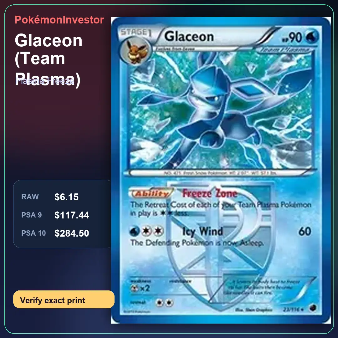 Card research image for Glaceon (Team Plasma)