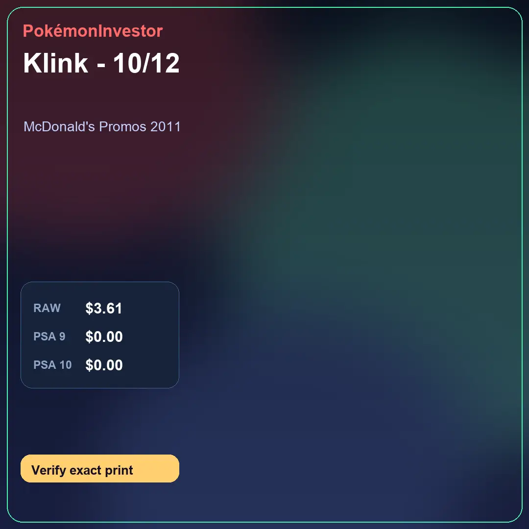 Card research image for Klink - 10/12
