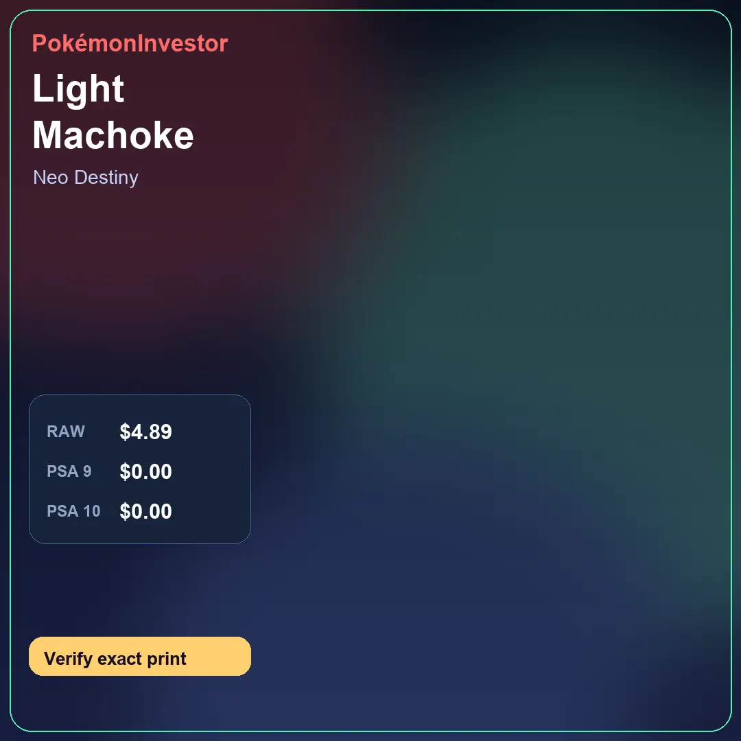 Card research image for Light Machoke