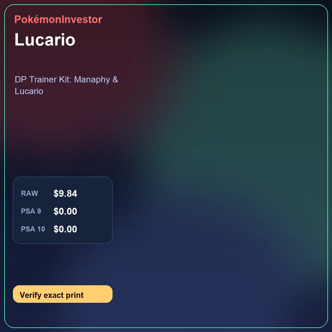 Card research image for Lucario
