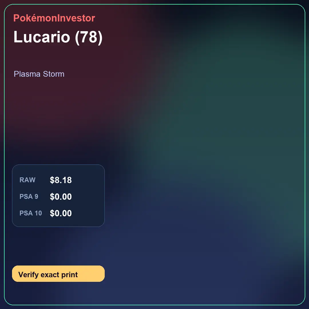 Card research image for Lucario (78)