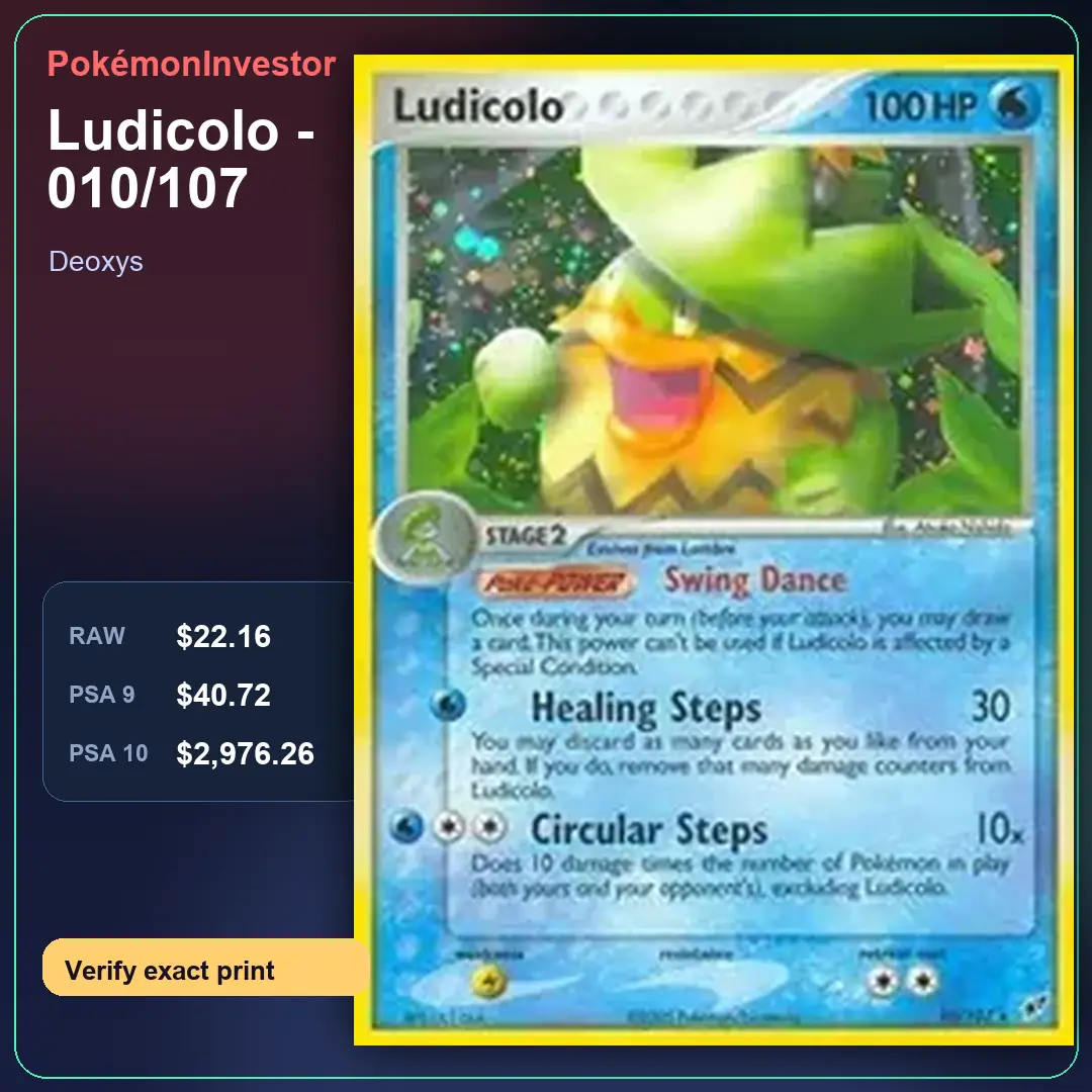 Card research image for Ludicolo - 010/107