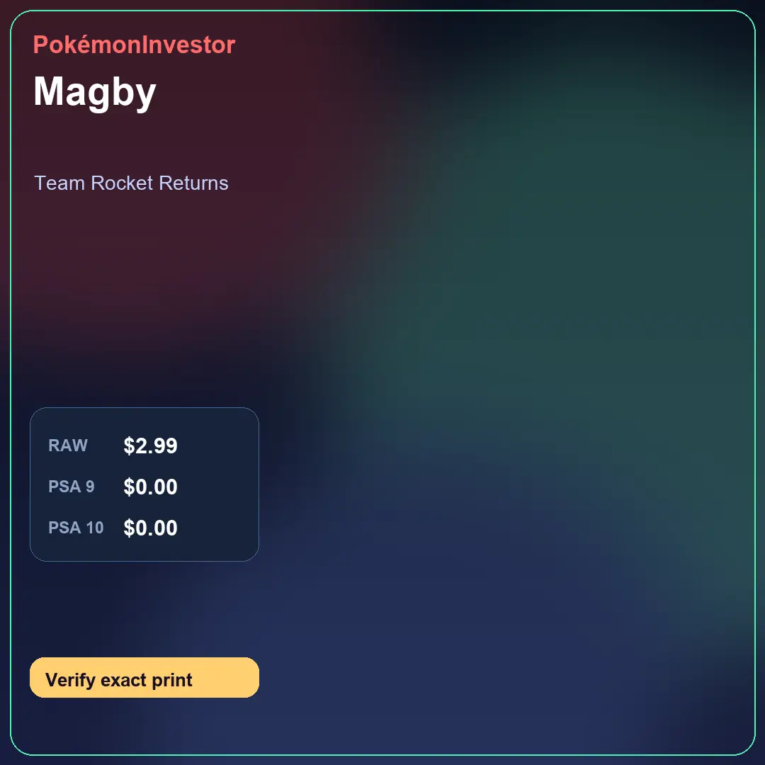 Card research image for Magby
