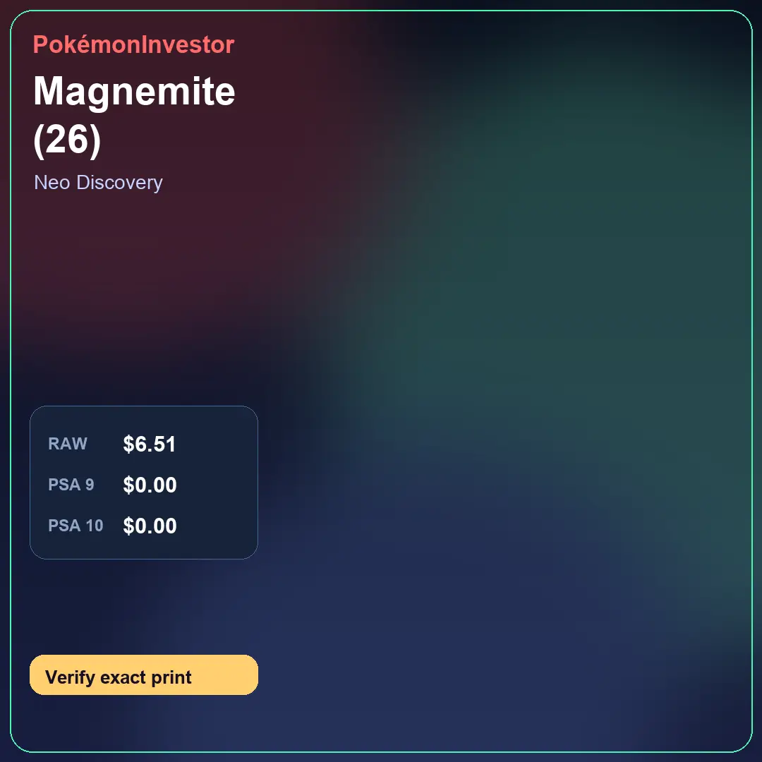 Card research image for Magnemite (26)