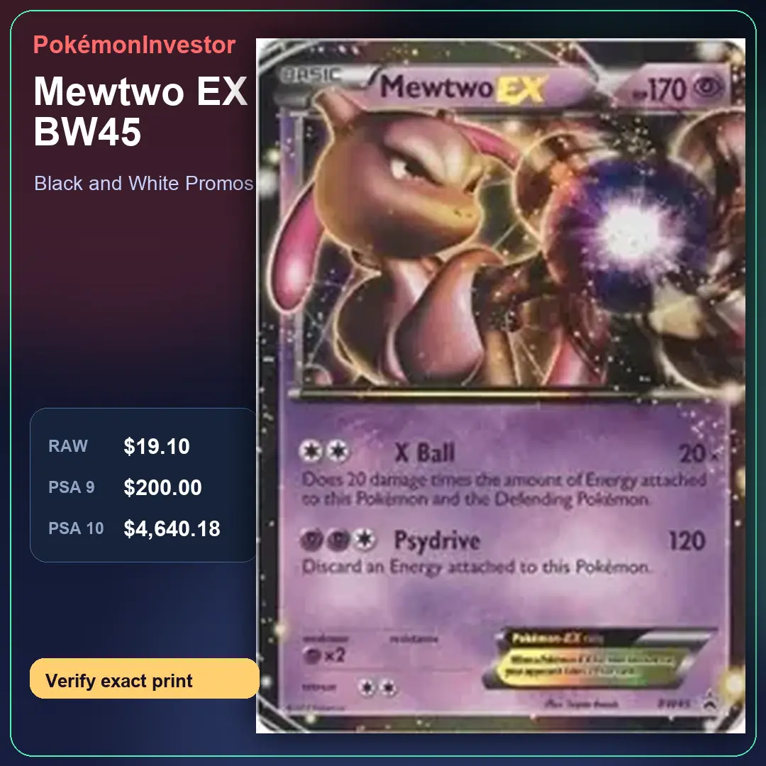 Card research image for Mewtwo EX - BW45