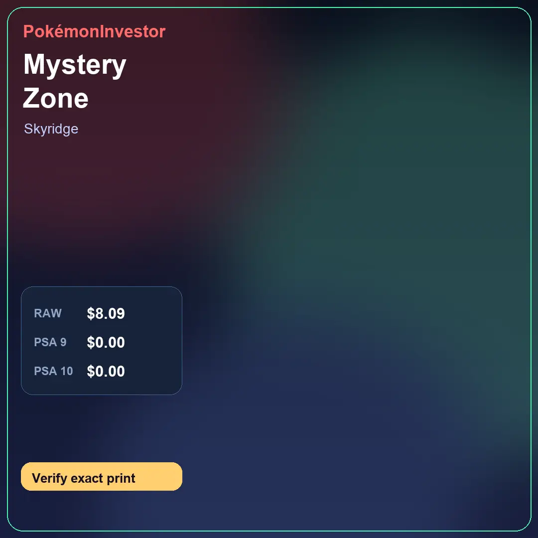 Card research image for Mystery Zone