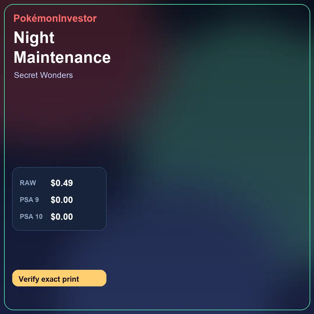Card research image for Night Maintenance