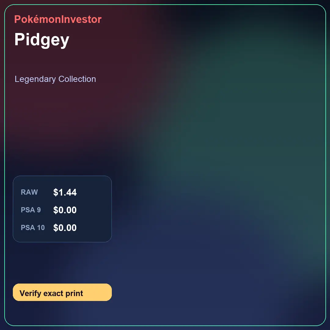 Card research image for Pidgey