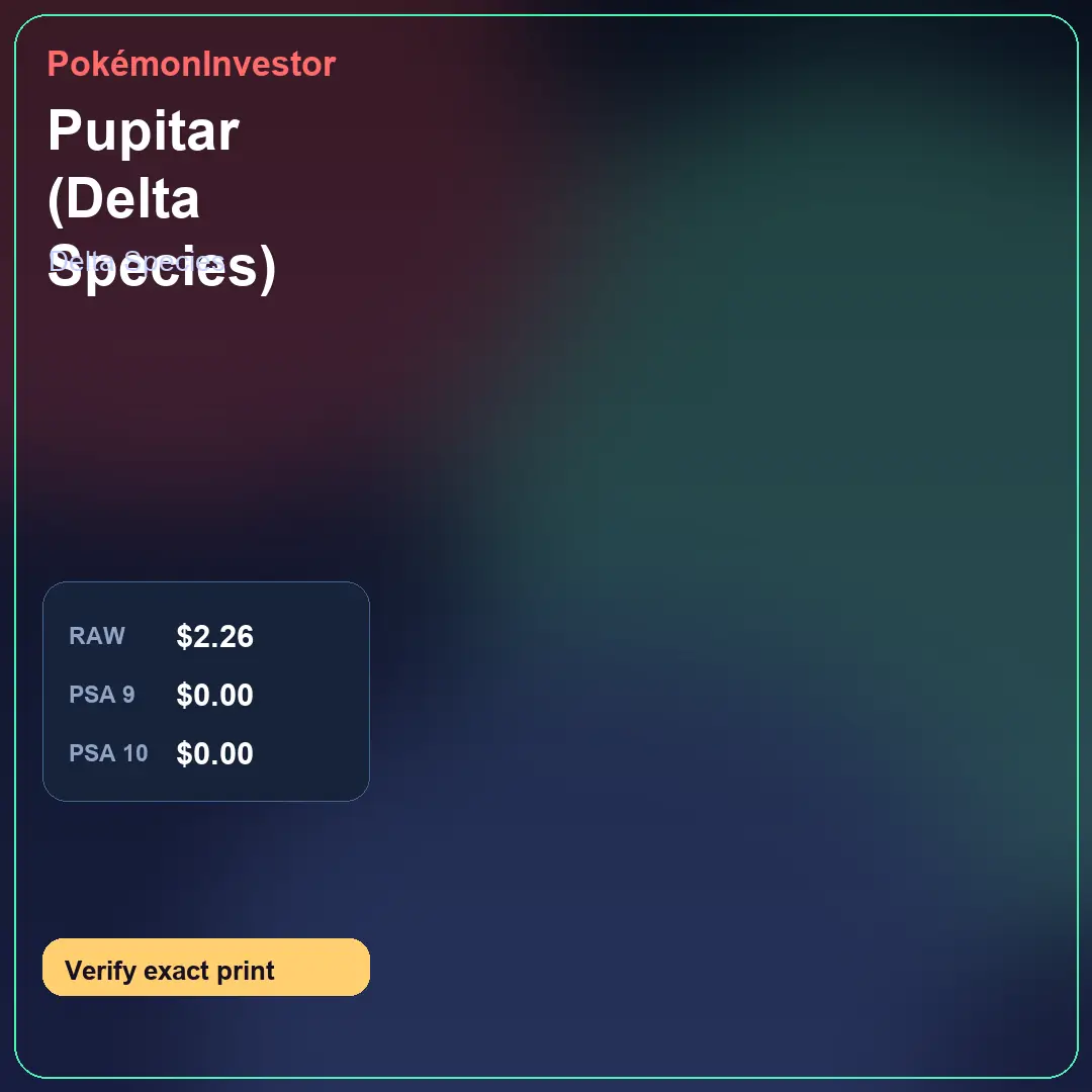 Card research image for Pupitar (Delta Species)