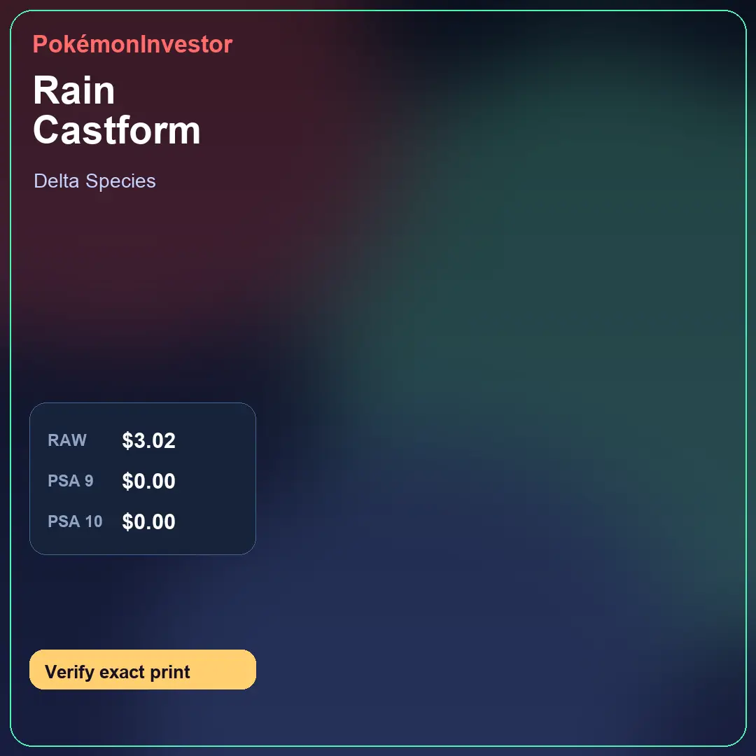 Card research image for Rain Castform