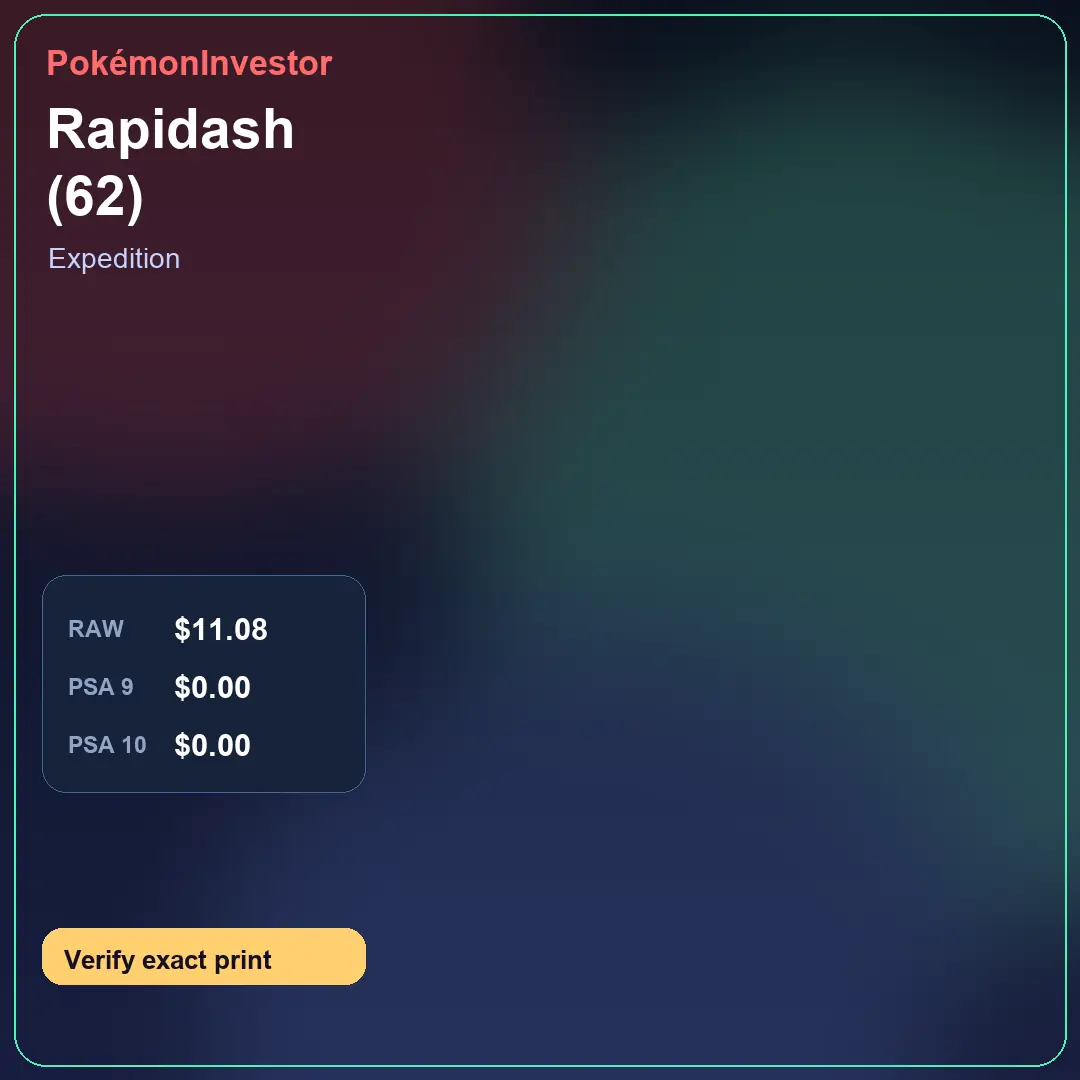 Card research image for Rapidash (62)