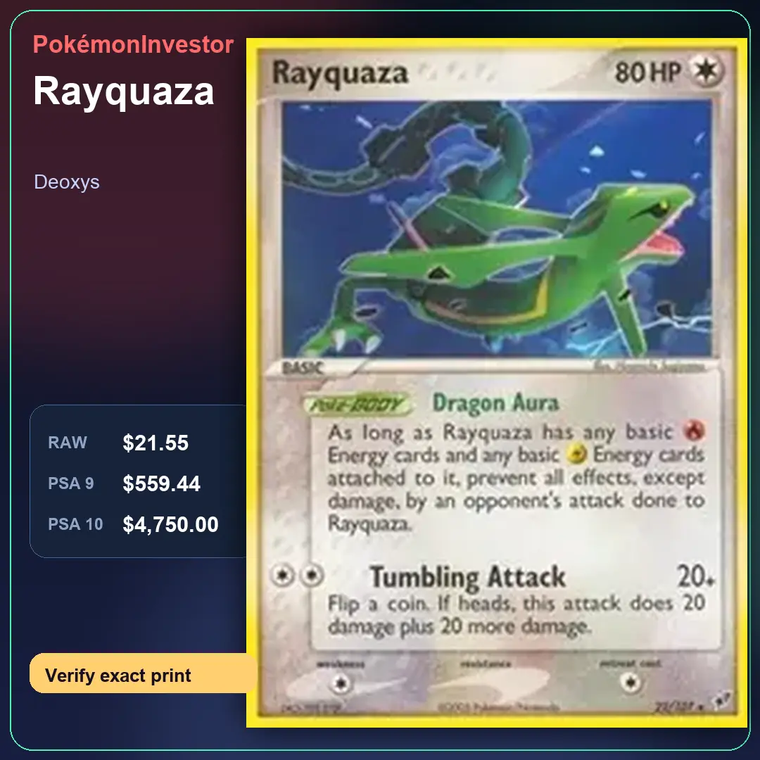 Card research image for Rayquaza