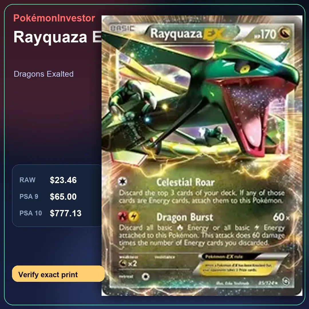 Card research image for Rayquaza EX