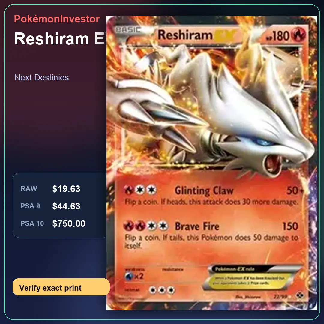 Card research image for Reshiram EX