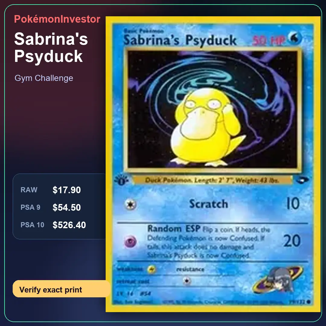 Card research image for Sabrina's Psyduck