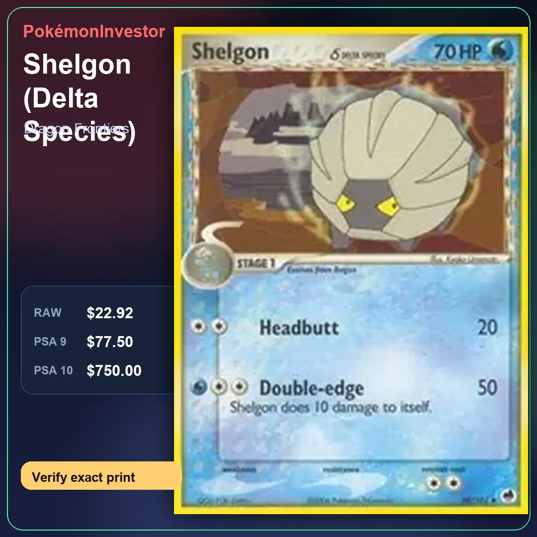 Card research image for Shelgon (Delta Species)